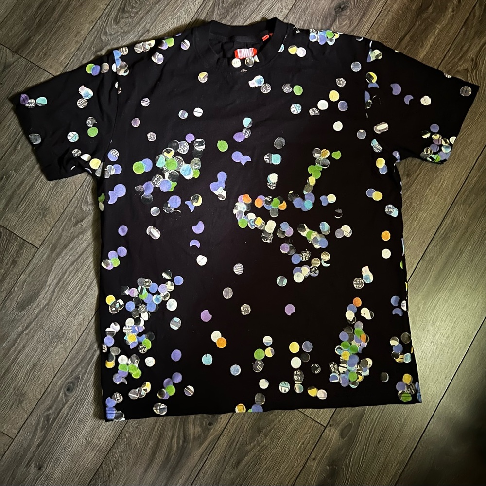 SUPERDRY Men’s Multicolor Graphic Short Sleeve T-Shirt // Size M/L